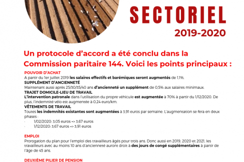 Accord sectoriel agriculture et horticulture