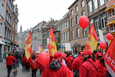 Manifestation du Non-marchand à Namur 